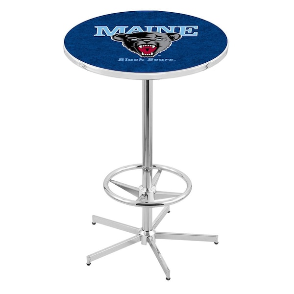 42" Chrome Maine Pub Table